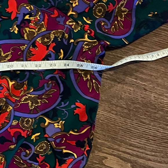 Vintage S.G. Sport Collection Women's Large Windbreaker Hood Baroque Paisley - Picture 8 of 9